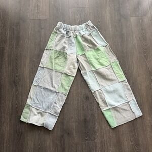 Patchwork Hippy Festival Sweatpants Nepal Boho  Womens Approx Small 27.5"Inseam‎